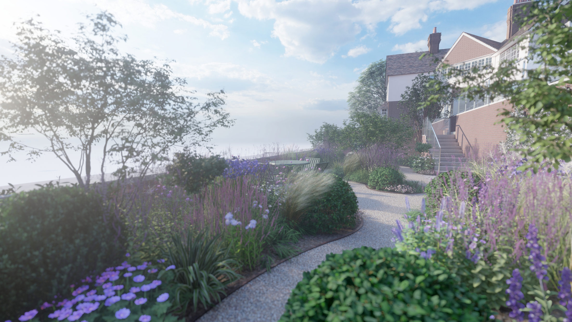 CGI Visualisation of a new Deven garden - Tim Miller Design